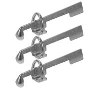 OSOLADY 3pcs Billiard Cue Tip Repair Clamp Tool for Snooker and Pool Sticks, Aluminium Material with Quick Installation and Removal, for Practice and Billiards Maintenance, Silver Sleek