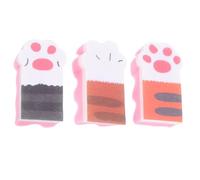 OSOLADY 3pcs Cat Claw Kitchen Cleaning Sponges Set, Thickened Non-Stick Dishwashing Sponge Cloths for Pan and Bowl Scrubbing, Multi-Color Home Cleaning Pads for Kitchen Use Random Color