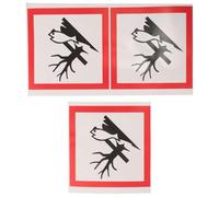 OSOLADY 3pcs Chemical Hazard Safety Sign Adhesive Lab Hazard GHS Symbol Stickers for Industrial and Research Environments, Environmental Label, 4x4 Inches