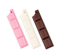 OSOLADY 3pcs Cute Cartoon Chocolate Shaped Ballpoint Pens for School and Stationery Collection Smooth Writing Sturdy Plastic Material Fun and Creative Design