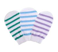 OSOLADY 3Pcs Exfoliating Shower Mitts Dual Sided Skin Scrubbing Gloves for Deep Clean Comfortable Bathing Accessories for All Skin Types Rejuvenate Refresh Your Skin