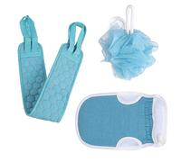 OSOLADY 3Pcs Exfoliating Shower Towel Set Premium Bath Gloves Back Scrubber for Deep Cleansing Comfortable and Durable for Relaxing Muscles and Skin Elasticity