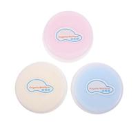 OSOLADY 3PCS Fingertip Moistener for Counting, Sorting, Filing & Sealing - Non-Skid Base Wet Finger Pad - Office Moistener for Small Change Grip