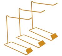 OSOLADY 3pcs Gel Polish Sample Stick Hanger Nail Art Gel Display Rack Iron Manicure Display Stands Gold Elegant Card Slot Structure for Beauty Schools and Professional Settings