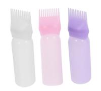 OSOLADY 3pcs Hair Dye Bottle Applicator Comb Dispensing Graduated Scale for Hair Coloring Dyeing