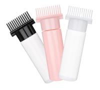 OSOLADY 3pcs Hair Dye Bottle Applicator Comb with Graduated Scale Reusable Pp Material Root Comb for Hair Coloring Elegant and Simple Design