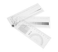 OSOLADY 3Pcs High-Precision Crack Width Gauge - Transparent Crack Gauge Width Ruler - Scratch Flaw Detection Measuring Tool for Spot Angle Measurement