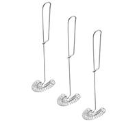 OSOLADY 3pcs Manual Stainless Steel Spring Whisk Set for Eggs and Milk Frothing, Kitchen Mixing Accessories for Baking and Cooking
