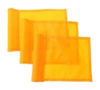 OSOLADY 3pcs Practice Putting Flag - Golf Flags for Yard Or Indoor Putting Green Target - Portable Training Aid for Home Golf Practice 8.2x6.3 Inches Orange