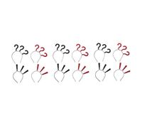 OSOLADY 3pcs Question Mark Headband Novelty Headwear Decorative Headwear Halloween Hair Accessories Party Headwear Teen Party Accessories Punctuation Hair Hoop Party Supplies Fabric