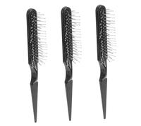 OSOLADY 3Pcs Rat Tail Hair Brush for Women Detangling Wire Bristle Comb for Scalp Massage Hair Styling Sectioning for Fine Coloring