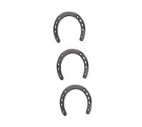 OSOLADY 3pcs Unique Horseshoe Wall Hanging Decor Ornament for Home Cast Iron Design Present Choice Photography Prop Rustic Wall Decoration