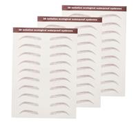 OSOLADY 3sheets Eyebrow Stickers Self-adhesive Temporary for Natural-looking Brows Effortless Application Travel-friendly Makeup
