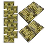 OSOLADY 40pcs Tool Box Identifier Stickers Toolbox Organization Labels 8.07x5.51x0.04in Bright Retro Paper Wear-Resistant Material Easy Read Tool Labels Workspace Management for Socket