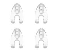 OSOLADY 4PCS Beauty Gun Presser Foot, Tube Stabilizer Foot Transparent Electroporation Device Gun Attachment Desinfection Parts for Facial Treatment