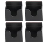 OSOLADY 4pcs CB Microphone Bracket, Adhesive Mic Clip for Interphone, Easy Mount Wall Hanger for Intercom Hand Mic Organization