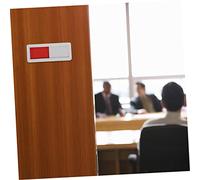 OSOLADY 4Pcs Conference Room Door Signs Privacy Slider Indicators for Office Bathroom Meeting Room Status Display Practical Vacant Occupied Slide Door Sign