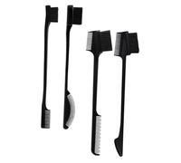 OSOLADY 4Pcs Double Ended Hairline Combs Eyebrow Brushes Practical Makeup Tool for Shaping Eyebrows Compact Portable Design for Effortless Styling for Makeup Lovers