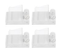 OSOLADY 4pcs Double Label Display Clip Magnet Clip White Plastic Magnetic Price Tag Holder for Retail Stores Advertising Display