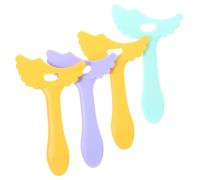 OSOLADY 4pcs Eyeliner Stencils Set Silicone Eye Makeup Applicators for Eyeshadow and Eyeliner Reusable Wing Guide for Professional Makeup Random Color
