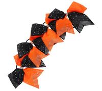 OSOLADY 4pcs Fashionable Bow Hair Tie Rhinestone Cheer Bows Hair Accessories for Girls Cheerleader Bowknot Holiday Headband