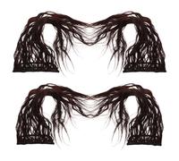 OSOLADY 4pcs Hair Extension Clip-in Wavy Hair Topper 19.65x6.48x0.16in Invisible Appearance Blends Seamlessly Synthetic Hairpieces for Women Natural Look Fashionable Trendy Transformation