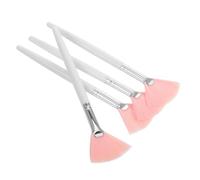 OSOLADY 4pcs Hair Makeup Brushes Long Handle Facial Brush Women's Makeup Tools Fan for Foundation Blush Powder