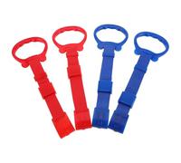 OSOLADY 4pcs Hanging Rings Fitness Pull Up Handles for Walking Assistance Nursery Crib Stand Gymnastics Playpen Soft Safe Non-slip PP Nylon for Home Preschool