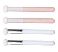 OSOLADY 4pcs Mushroom Powder Puff Concealer Brush for Makeup Professionals and Starters, Sponge Material with Aluminum Tube and Wooden Handle, Designed to Save Powder and Provide Excellent