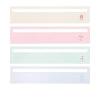 OSOLADY 4pcs Plastic Mahjong Line Reader - Guided Reading Highlight Strips - Dyslexia Reading Rules Helper Tool - Mahjong Card Line Guide for Beginner Players