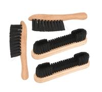 OSOLADY 4pcs Pool Table Brush Set with Natural Handle Ergonomic Billiard Table Cleaner Brushes for Dust Removal for Professional and Home Use