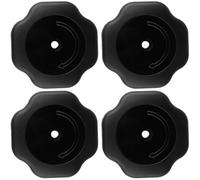 OSOLADY 4pcs Pressure Cooker Plastic Knobs Pot Lid Cover Grip 19mm Pitch Plastic Abs Explosion-Proof Easy to Install Beautiful Design for Kitchen Pot Lid Replacement