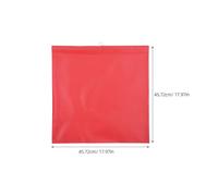 OSOLADY 4pcs Red Safety Flags Weather Proof Reflective Material Quick Installation for Temporary Warning and Road Safety Vehicle Use 18x18'