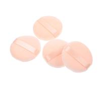 OSOLADY 4pcs Round Powder Puff Sponge Small 4.8cm Non-fluorescer Makeup Cosmetic Puff for Loose Powder Foundation Setting Use
