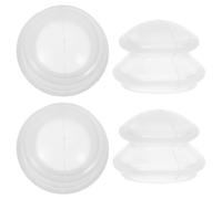 OSOLADY 4pcs Silicone Facial Cupping Device, Vacuum Guasha Beauty Cupping Cup for Face, Gentle Suction, Easy Storage and Maintenance, for Spa and Beauty Routines