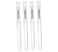 OSOLADY 4Pcs Silicone Lipstick Applicator Portable Lip and Eye Shadow Brushes for Precise Makeup Application Dustproof Design for Daily Use and Travel