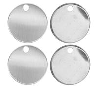 OSOLADY 4pcs Silver Stainless Steel Toilet Seat Bolt Caps Replacement Covers Round Bolt Design, Easy to Clean and Convenient Replacement for Bathroom Toilet Seat Hinges