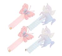 OSOLADY 4pcs Spiral Hair Ties and Telephone Cord Hair Bands for Boys and Girls Lightweight Elastic Ponytail Holders for Easy Styling