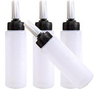 OSOLADY 4pcs Squeeze Applicator Bottles Hair Coloring Dyeing Bottle 7.47x1.73x1.73in Easy to Squeeze Leaking Proof Plastic for DIY Hair Coloring at Home Tattoo Artists and Women Salon