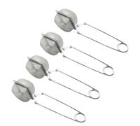 OSOLADY 4pcs Stainless Steel 304 Square Tea Strainer Set Fine Mesh Reusable Tea Filter for Teapot and Cup Brewing Filter