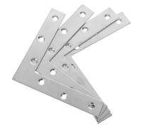 OSOLADY 4pcs Stainless Steel L-Shaped Flat Angle Brackets for Panels Made of Wood Materials, 120mm X 120mm, 2mm Thickness, Versatile and Reliable Fixing Brackets for Home and Professional