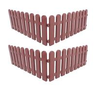 OSOLADY 4pcs Tortoise Enclosure Fence Panels 50x20cm Brown Outdoor Pet Barrier Reptile Playpen for Lawn Yard Turtle Exercise and Safety Fence