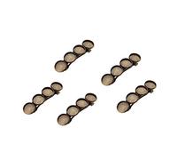 OSOLADY 5 Pcs DIY Round Base Plate Hair Clips Elegant Barrette Accessories for Setting Vintage Patina Hair Pins for Women for Parties Weddings and Special Occasions