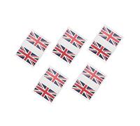 OSOLADY 5 Sets Uk Flag Face Stickers Waterproof Temporary National Flag Decals for Football Match Fans Sports Event Patriotic Face Paint Alternative Uk Football Team Stickers