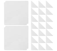OSOLADY 500pcs Transparent Book Corner Stickers - Page Corner Protectors for Notebook Textbook - Report Cover Edge Guard for Office School