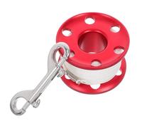 OSOLADY 50m Diving Spool Reel Aluminium Dive Reel with Anti-tangle Mechanism Buoyant Marker Structure Double-ended Bolt Snap Clip for Snorkeling Underwater Photography