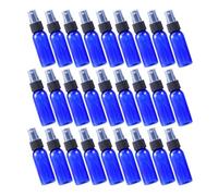 OSOLADY 50ml Cosmetic Sub Bottle Spray Mist 50pcs Refillable Pet Liquid Bottles round Shape and Blue Colour Lightweight and Sturdy for Toiletries and Perfume