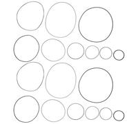 OSOLADY 50pcs Cassette Drive Belts Cassette Repair Kit People of Ages Mixed Style Rubber Design Portable Travel Black Rubber Drive Belt for Vintage Electronics