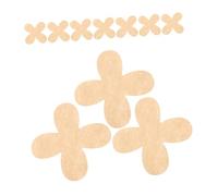 OSOLADY 50pcs Felt Cup Dividers Non-slip Felt Mug Separators Beige Clover Design Protective Pads for Ceramic Tea Cups Kitchen Storage Organization