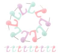 OSOLADY 50Pcs Macaron Color Decorative Push Pins with Hooks, Heavy Duty Thumb Tacks for Wall Hanging and Bulletin Boards, Mixed Pastel Push Pins for Office and Home Use